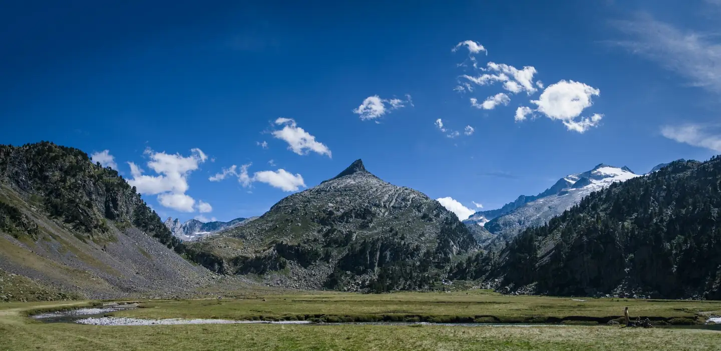 Paisaje de montaña en el Pirineo