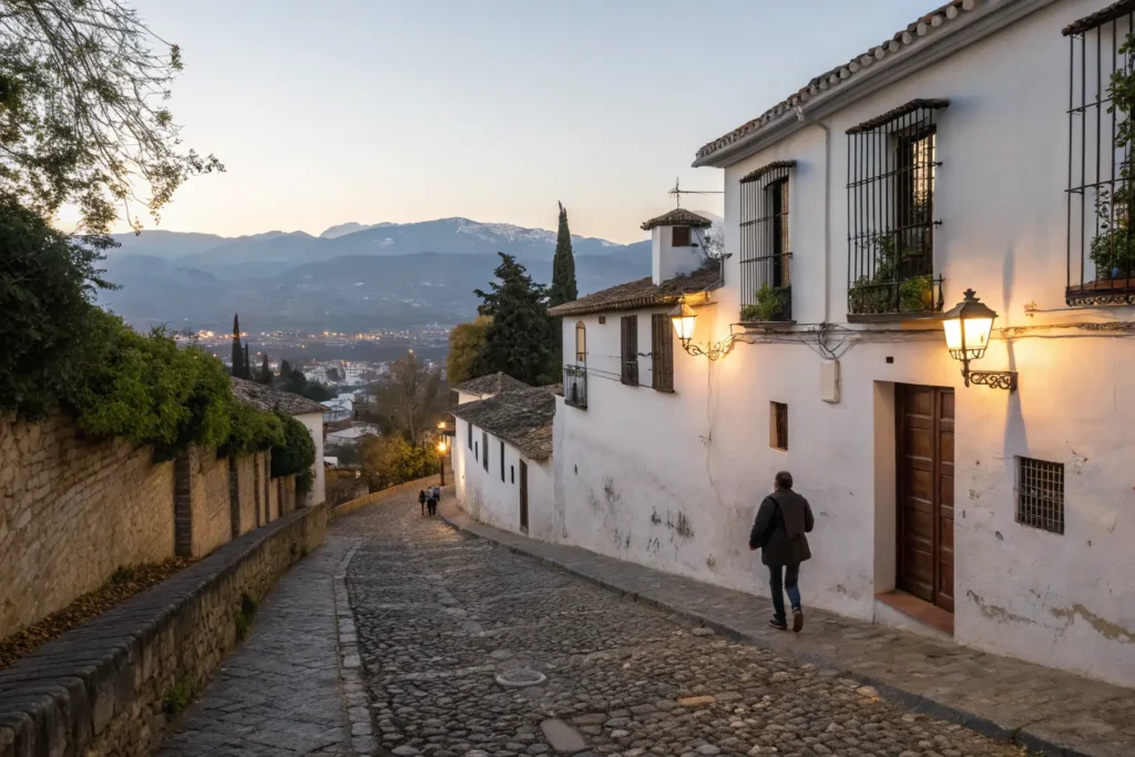 Granada: una ciudad de mil y una noches Amanecer en el Albaicín con vista a la Alhambra